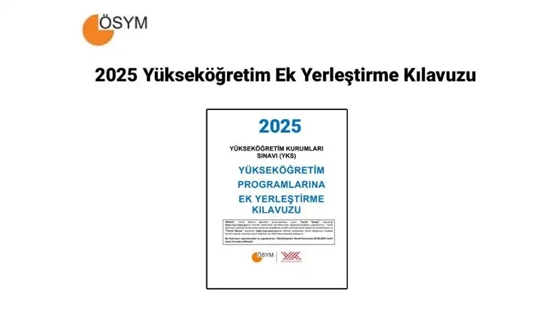 2025 Yükseköğretim Ek Yerleştirme Kılavuzu: ÖSYM'den Beklenen Tarih ve Ücret Bilgileri