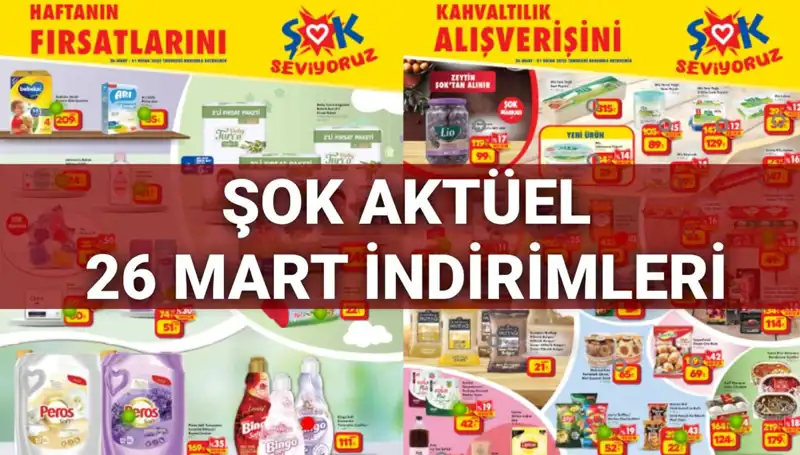 ŞOK Aktüel Kataloğu 26 Mart: İndirim Yağmuru Başladı!