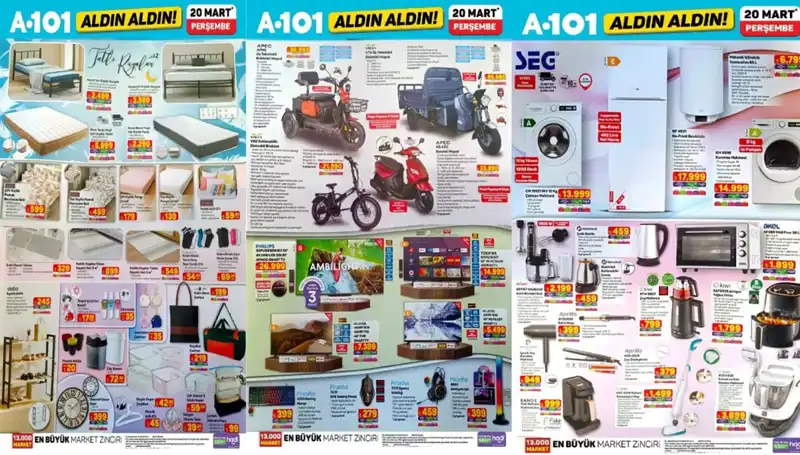 A101 Aktüel Kataloğu 20 Mart: Yeni Ürünlerle Alışveriş Keyfi Başlıyor!