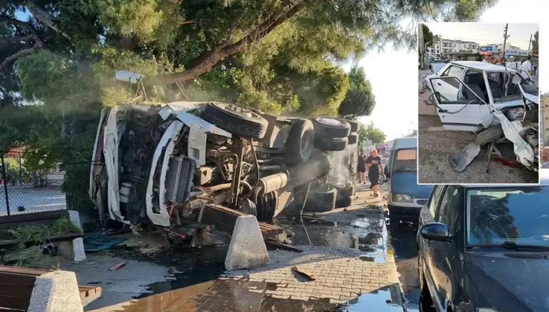 Freni Patlayan Kamyon Trafik Işığında Neler Yaşandı?